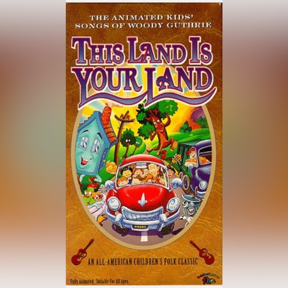 This Land Is Your Land The Animated Kids Songs of Woody Guthrie VHS, 1997 Rare